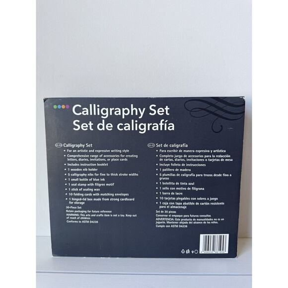 NEW CRELANDO 30pc CALLIGRAPHY SET Nibs + Notecards + Ink + Stamp + Wax B… - Picture 6 of 12